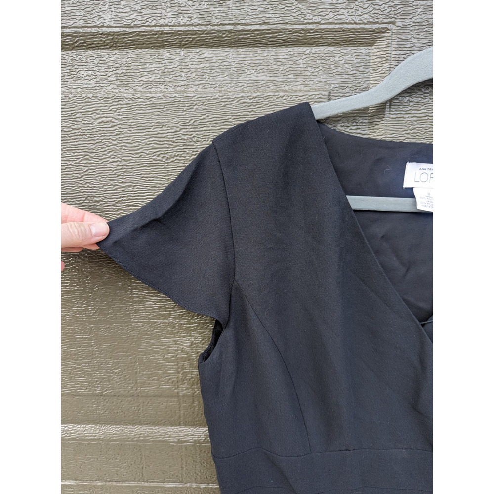 Ann Taylor LOFT Little Black Dress, Midi Dress, Business Casual - Picture 7 of 8